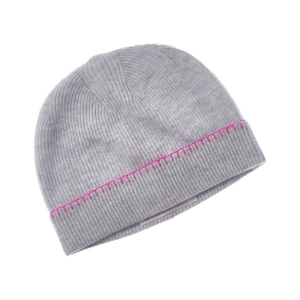Brodie Cashmere Whipstitch Cashmere Beanie, Grey